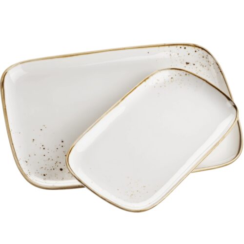 Mäser 2 részes tálkészlet Pintar White barnapöttyös