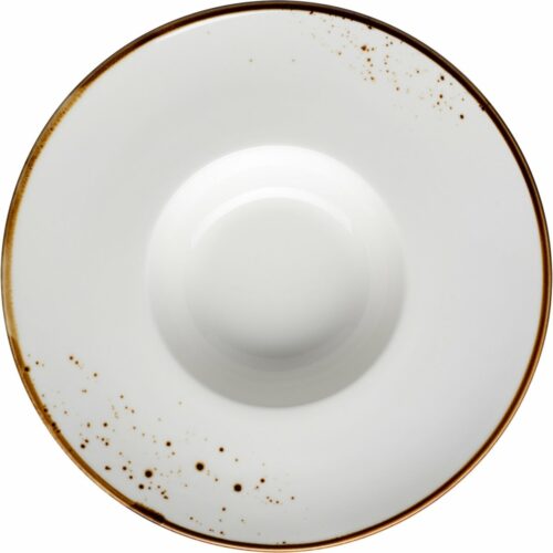 Mäser Gourmet tál Pintar White barna pöttyös 26 cm