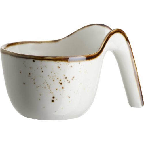 Mäser Gourmet tál Pintar White barna pöttyös 9 x5