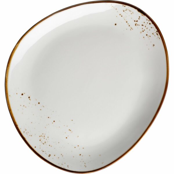 Mäser Ovális tál Pintar White barna pöttyökkel 29x 26 cm