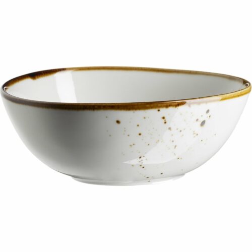Mäser Ovális tál Pintar White barna pöttyökkel15