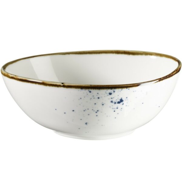 Mäser Ovális tál Pintar White kék pöttyös 15