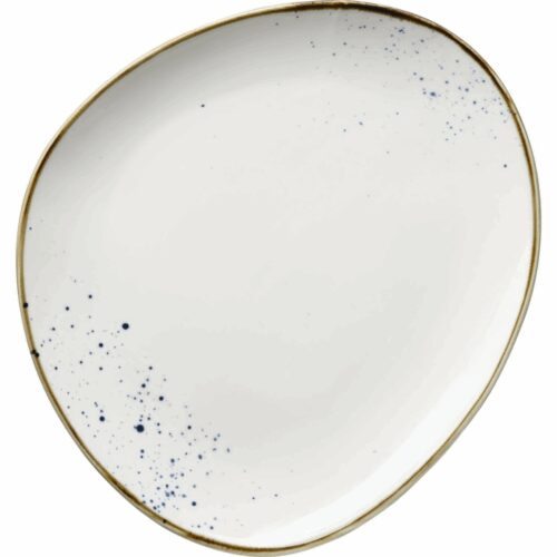 Mäser Ovális tál Pintar White kék pöttyös 26 x 23cm