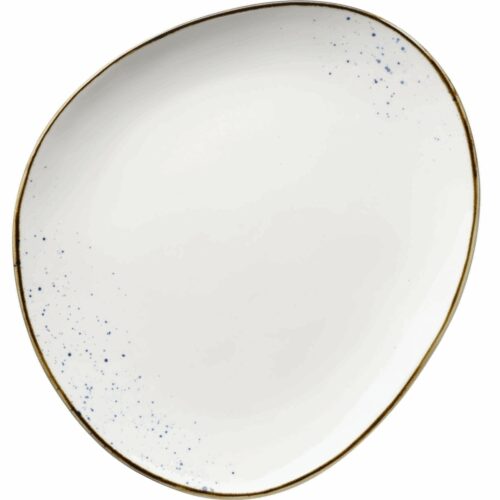 Mäser Ovális tál Pintar White kék pöttyös 29 x 26cm