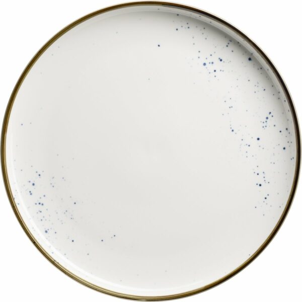 Mäser Pintar White kék pöttyös sekély tányér 27 cm
