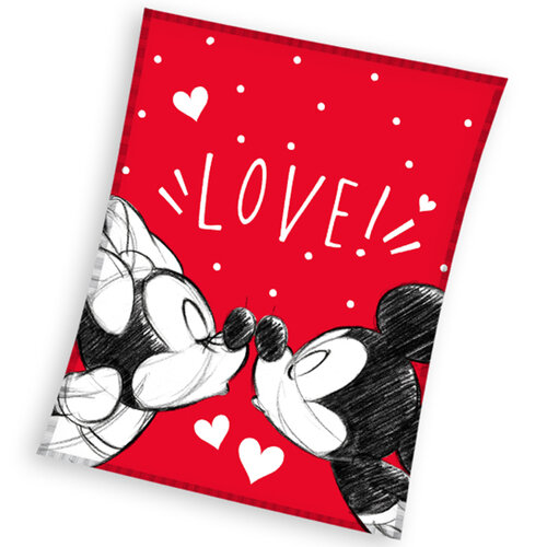 Mickey és Minnie Mouse Love gyermek takaró