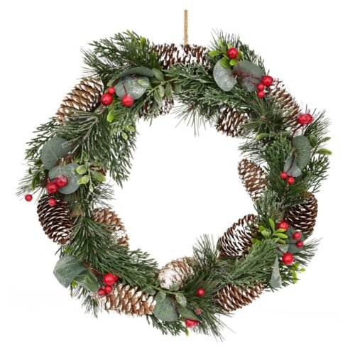 Milano karácsonyi díszkoszorú