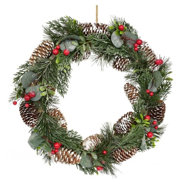 Milano karácsonyi díszkoszorú