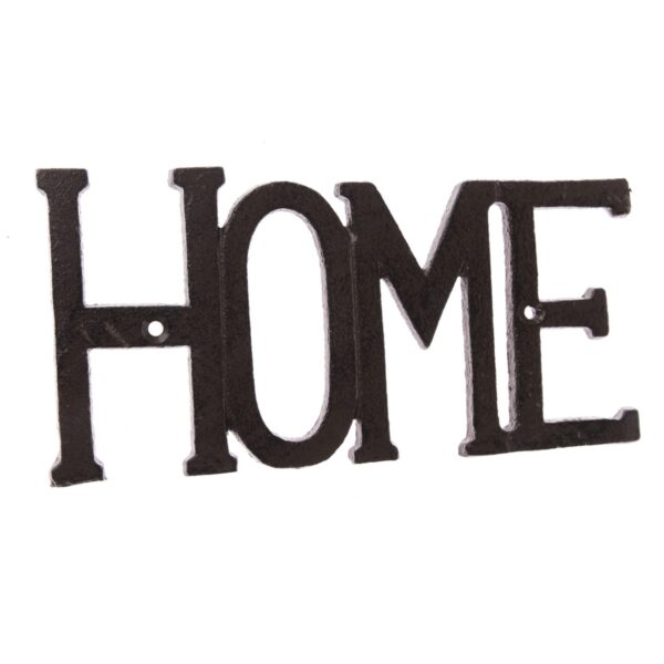 Öntöttvas fali dekoráció Home fekete
