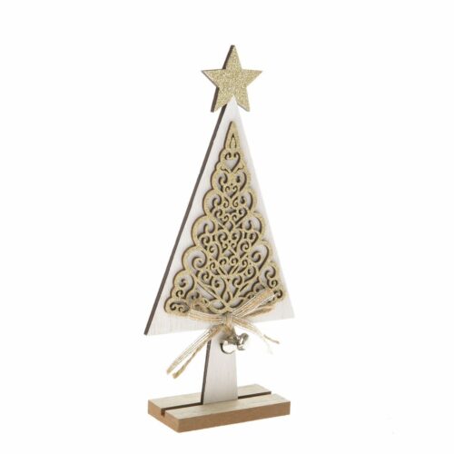 Ornamente fa karácsonyfa fehér