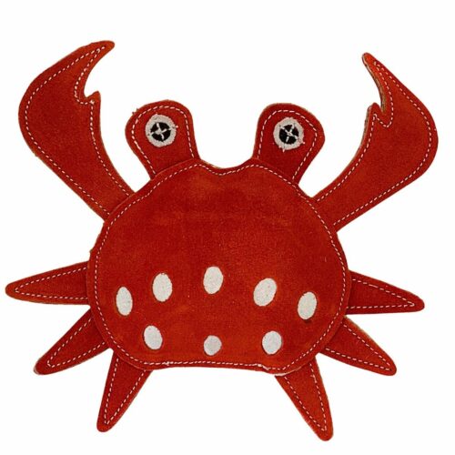 PafDog Krab Stuart kutyajáték bőrből és jutából