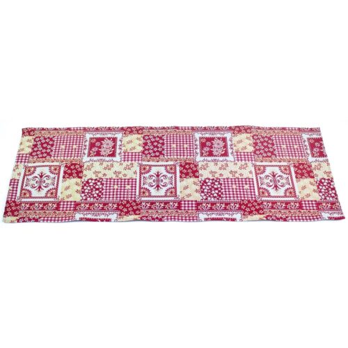 Patchwork asztali futó piros