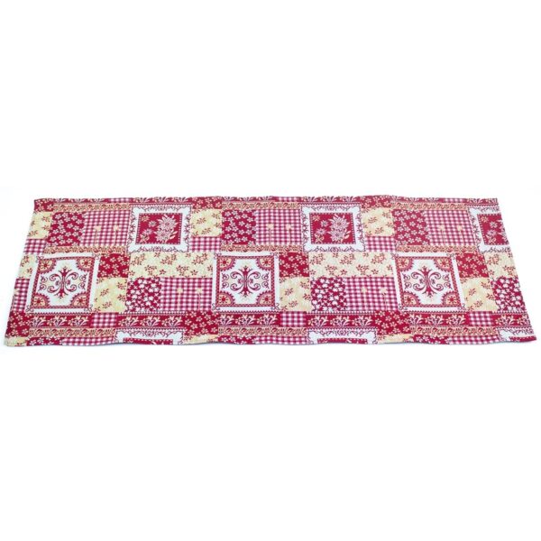 Patchwork asztali futó piros
