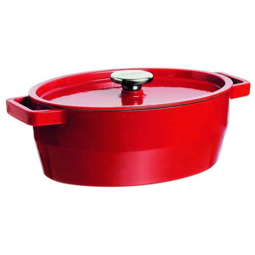 Pyrex Öntöttvas serpenyő fedővel 4 l