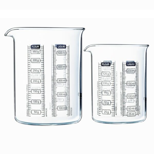 Pyrex Üveg mérőedény szett 2 db