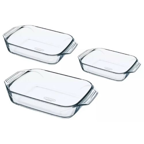 Pyrex Üveg sütőedény szett 3 db