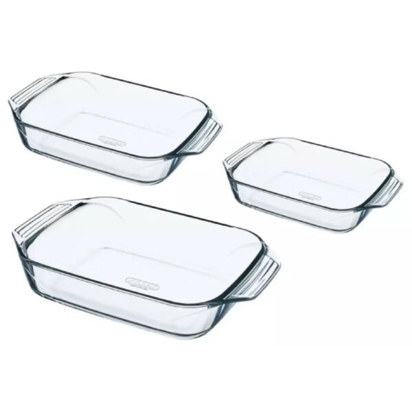 Pyrex Üveg sütőedény szett 3 db