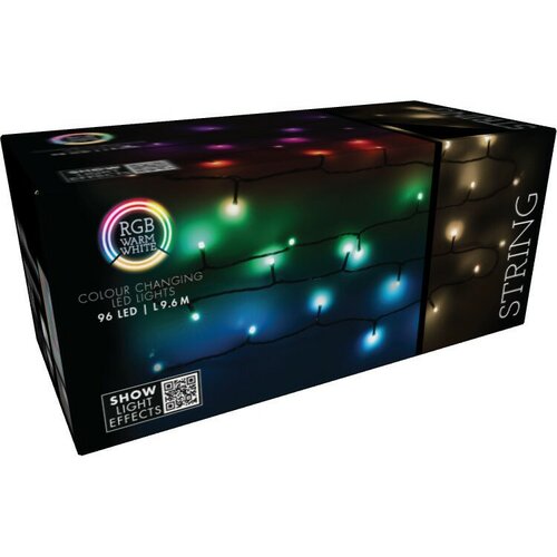 RGB karácsonyi LED-lánc távirányítóval 96 LED