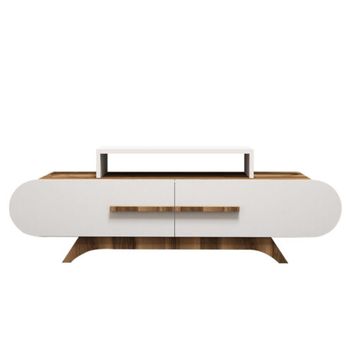 Rose Walnut White TV-asztal