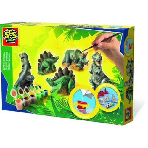 SES Gipsz háromrészes készlet Dinosaurusok