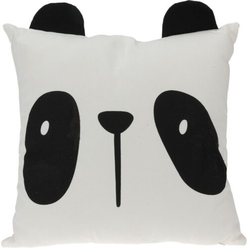 Safari tour Panda párna fekete-fehér