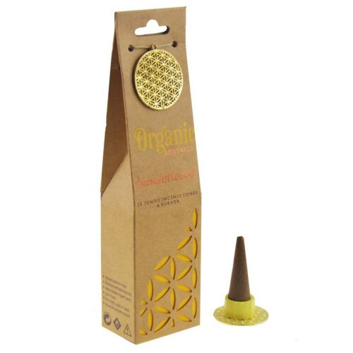 Sandalwood organikus illatos kúp készlet12 db