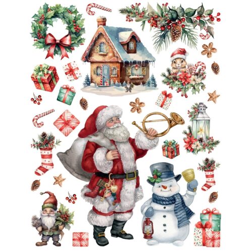 Santa Claus karácsonyi matricák