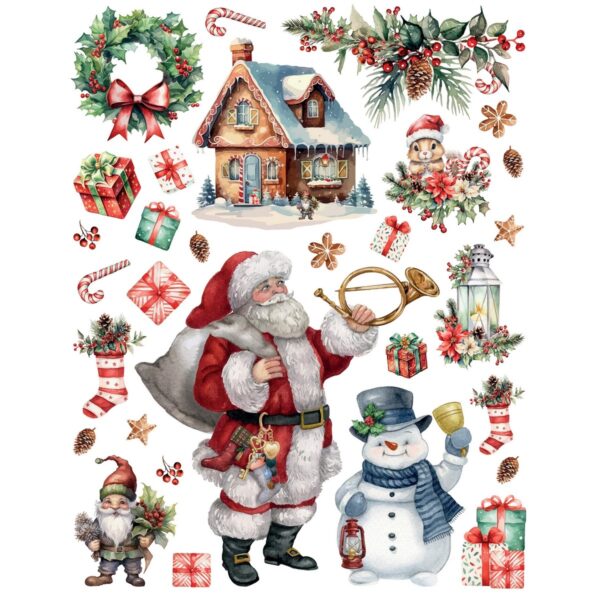 Santa Claus karácsonyi matricák