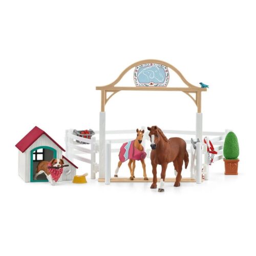 Schleich 42458 Hannah vendéglova Ruby kutyussal