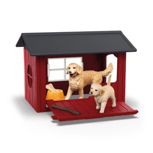 Schleich 42722  Kutyaház arany retrieverrel