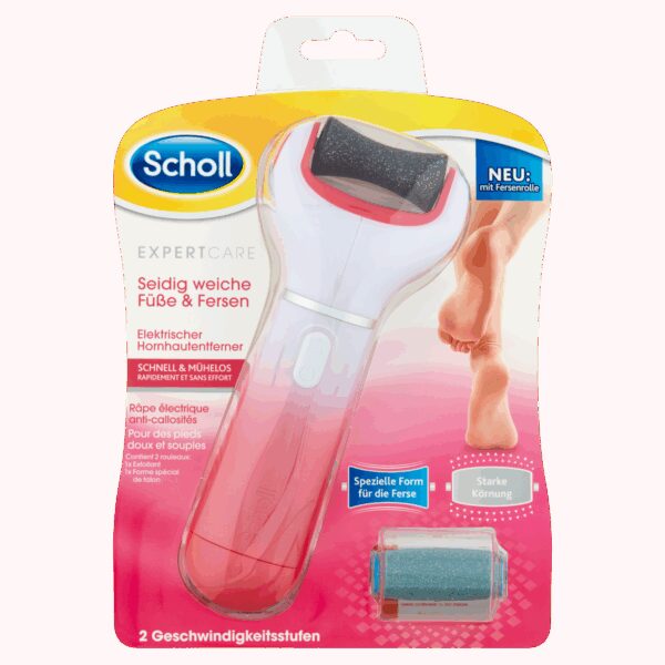 Scholl Elektromos lábreszelő + 2 forgófej Velvet