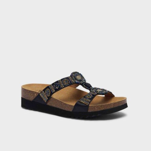 Scholl Pantofle New Bogotà Wedge fekete