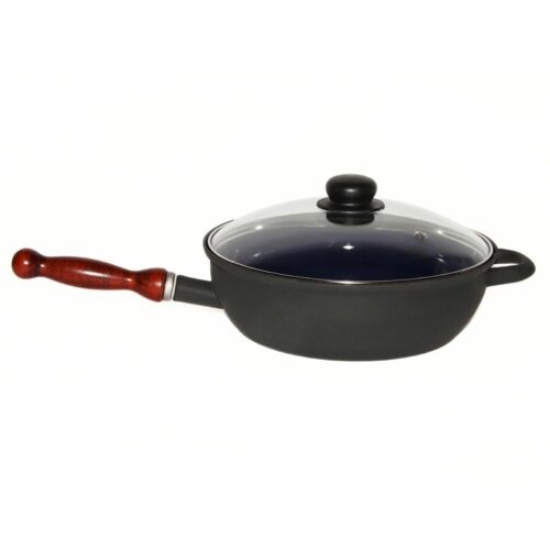 Sfinx Smalted pan with lid and wooden handle BSE