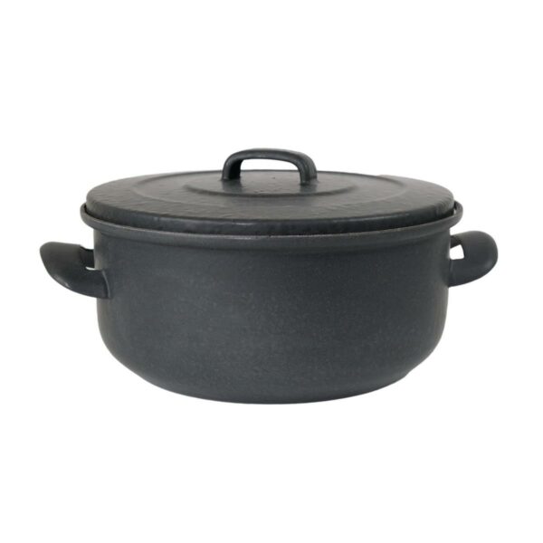 Sfinx Smalted serpened pan with lid BSE