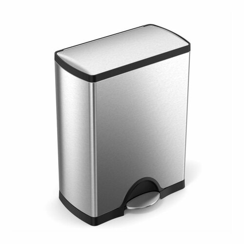 Simplehuman Téglalap alakú pedálos szemetesszelektív hulladékgyűjtő 46 l