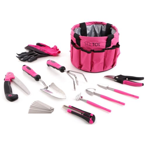 Sixtol Garden pink kerti szerszám készlet