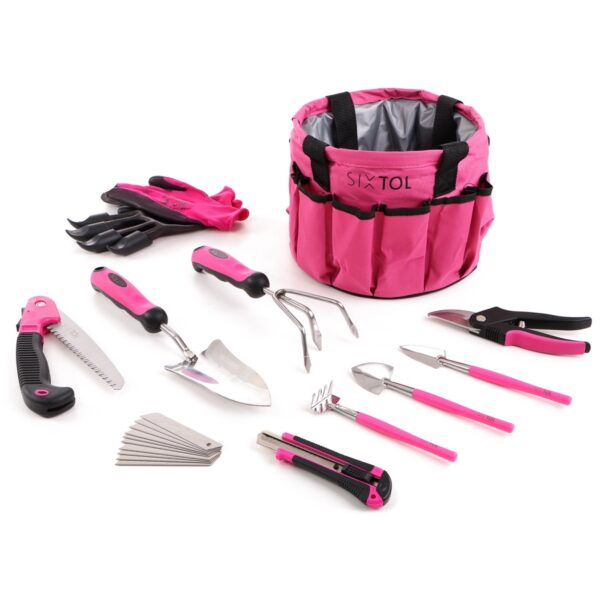 Sixtol Garden pink kerti szerszám készlet