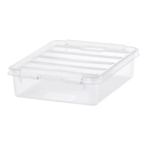 SmartStore Tárolódoboz fehér kapcsokkal Classic