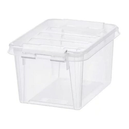 SmartStore Tárolódoboz fehér kapcsokkal Classic