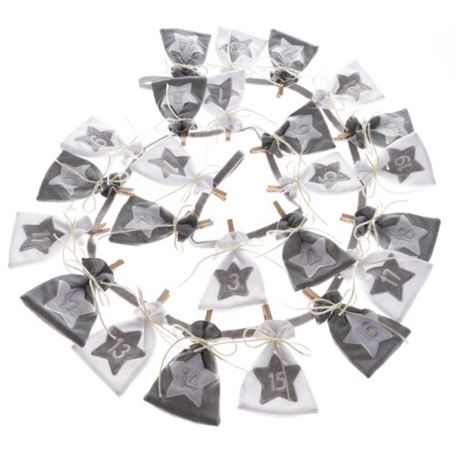 Stars textil adventi naptár