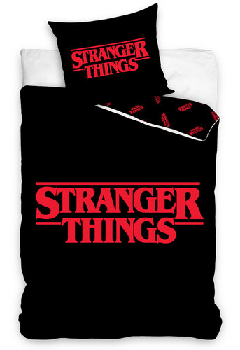 Stranger Things Black pamut ágyneműhuzat