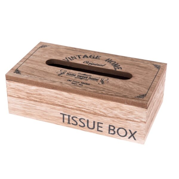 TISSUE fa papírzsebkendő tartó