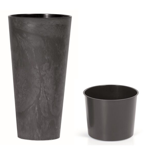 TUBUS SLIM BETON EFFECT virágtartó 30 cm betéttel