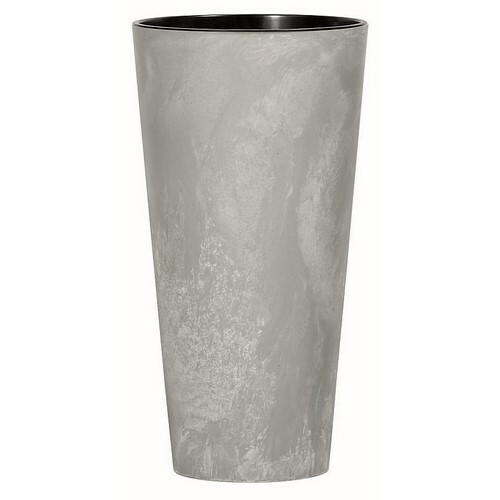 TUBUS SLIM BETON EFFECT virágtartó 30 cmbetéttel