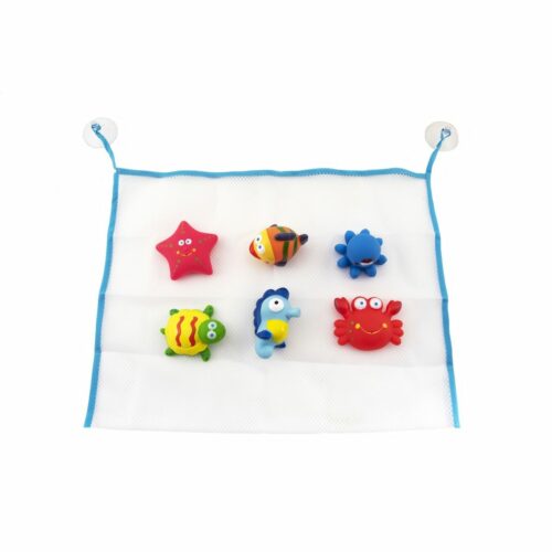 Teddies gumiállat játék készlet kádba