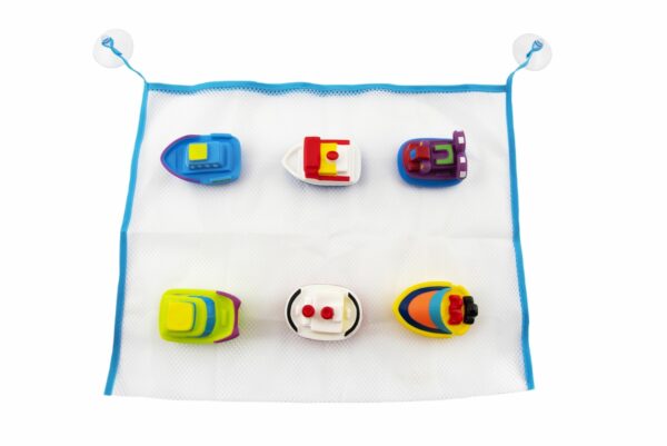 Teddies gumihajó játék készlet kádba
