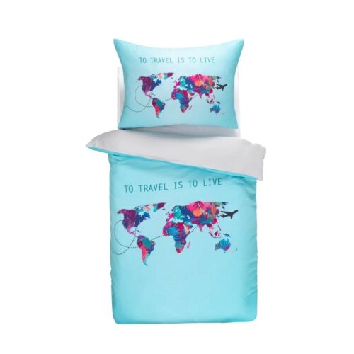 Towee Travel the world szatén ágyneműhuzat