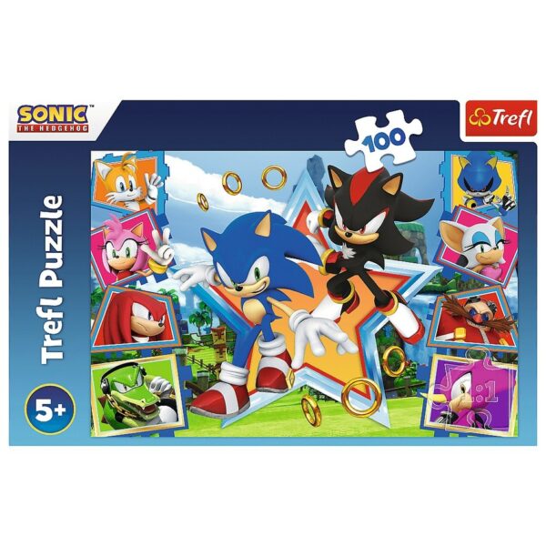Trefl Puzzle Sonic ismerkedj meg a sündisznóval