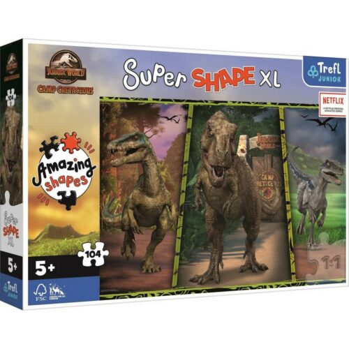 Trefl Puzzle Super Shape színes dinoszauruszok/Jurassic World