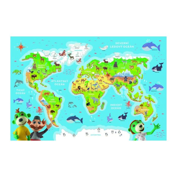Trefl Puzzle Treflíci ismerik meg a világállatait
